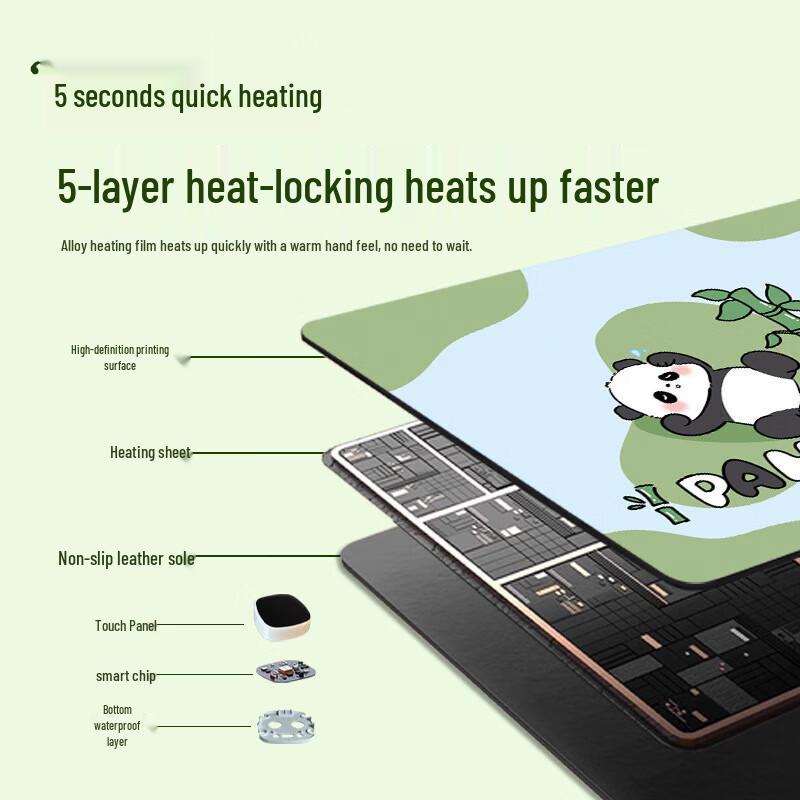 OIMG Panda Heated Desk Pad
