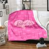 1pc Pink Hearts Barbie Wallpaper Cartoon Blanket,Portable Throw for Travel & Camping, All Season Cozy Blanket,Ideal Gift