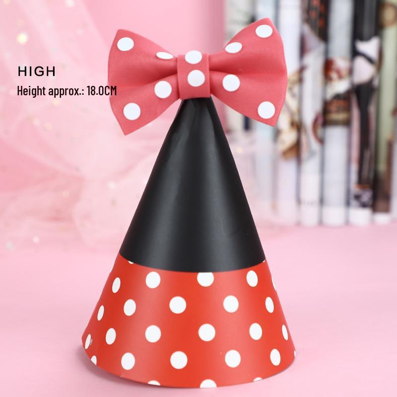 Shiny Cute Birthday Hat with Plush Ball for Party Costumes (Child & Adult)