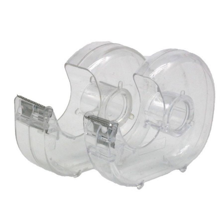 Portable Transparent Snail Cutter, Plastic Mini Iron Tooth Sealer, Stationery Tape Machine, Cutter, Tape Holder