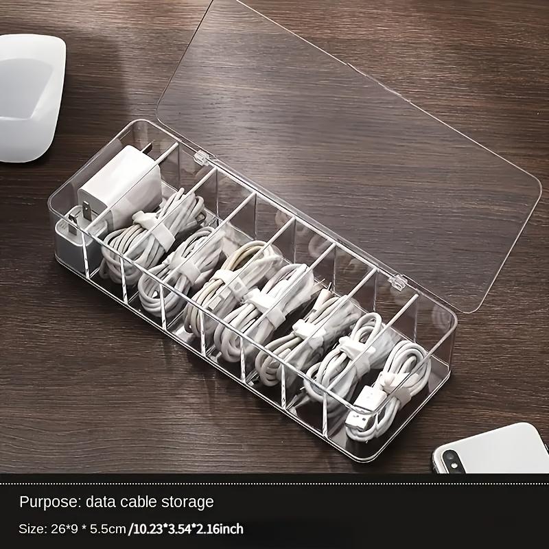 Dust-proof Storage Cable Box Hub Finishing Box Desktop Data Cable Storage Box