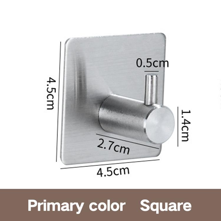 Small Kitchen & Bathroom Towel Door Hanger Hooks New Design Stainless Steel Double Adhesive Rustic Wall Robe