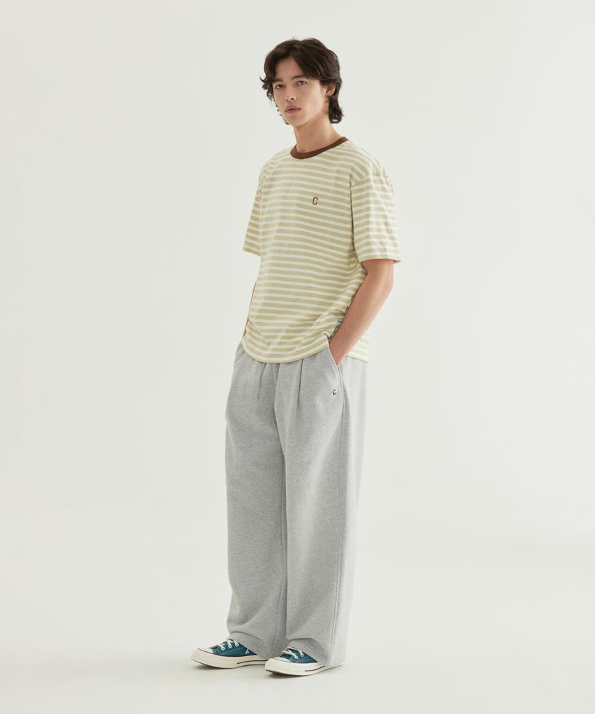 COVERNAT Signature Symbol Wide Sweatpants Melange Gray