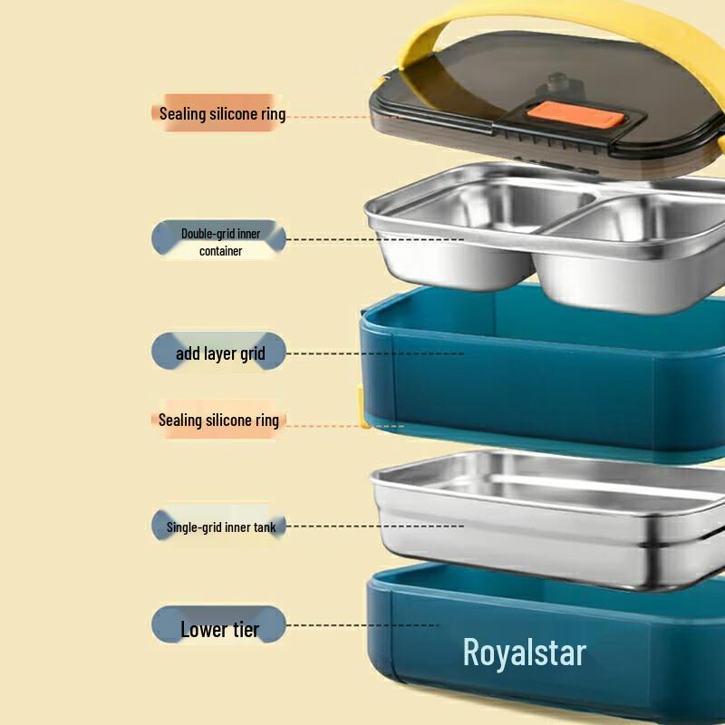Royalstar 304 Stainless Steel Electric Heated Bento Box