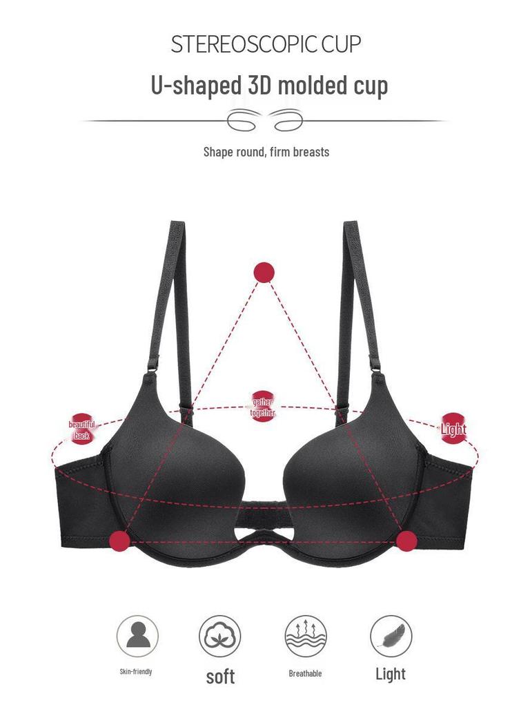 Elegant Deep U-Plunge Backless Push-Up Bra for Evening and Wedding Dresses