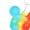 Bubble Popping Keychain Students Office Workers Stress Relief Push Bubble Key Ring Backpack Hanging Decoration Charm