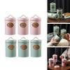 3Pcs Tea Coffee Sugar Canisters with Handle Seal Lid Can Tin Countertop