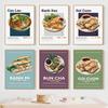 Modern Vietnam Food Guide Banh Mi Pho Cooking Asian Cuisine Poster Canvas Painting Wall Pictures Home Restaurant Decor