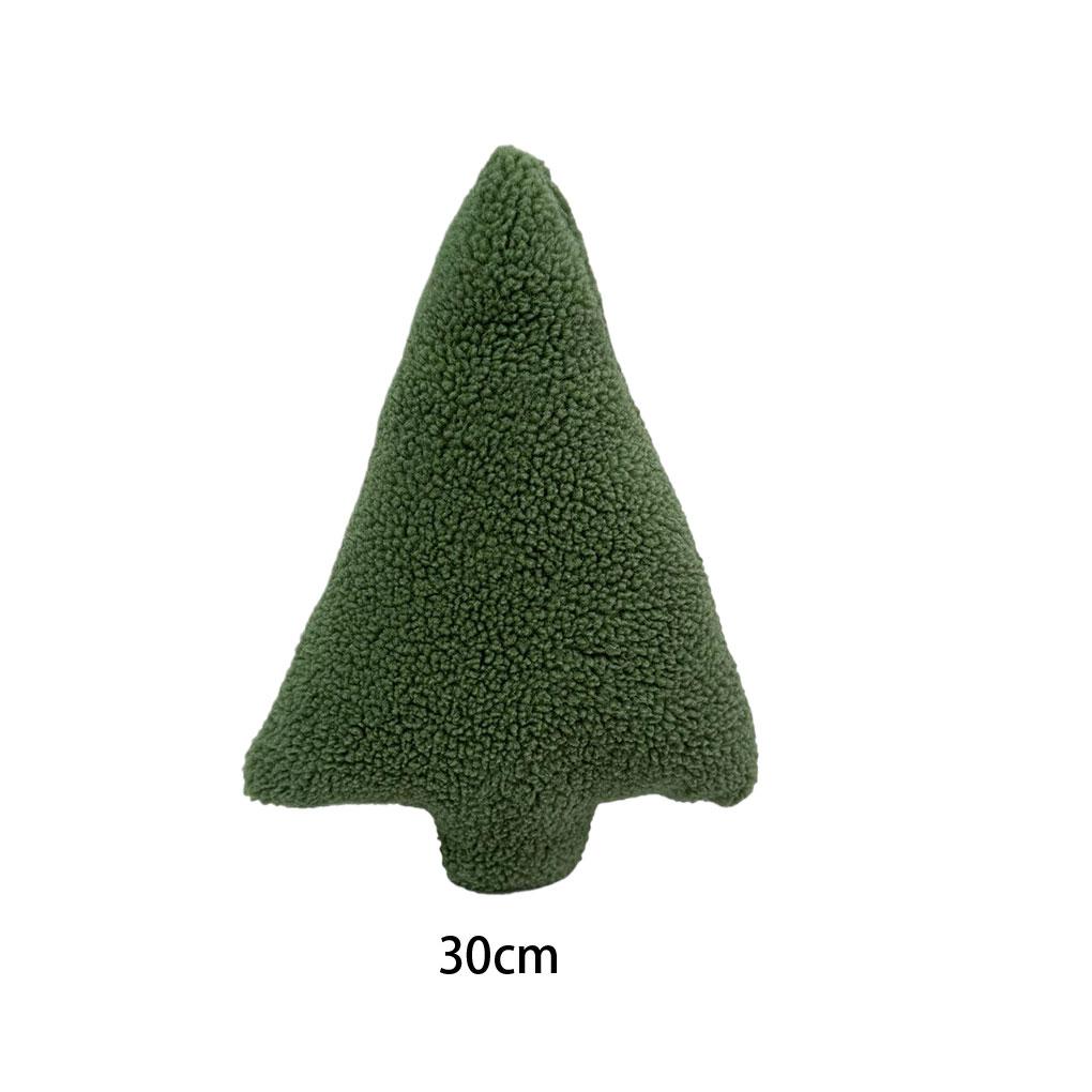 Green Christmas Tree Pillow Adds Festive Atmosphere To Home Which Is Beautiful Blessing Plush Pillow diamond 30cm