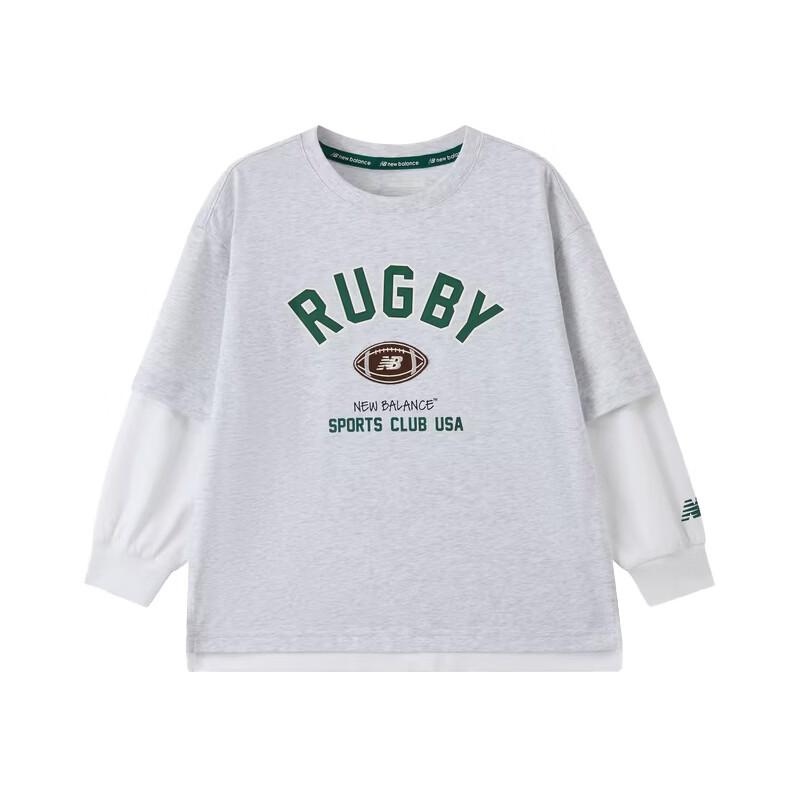 

New Balance Kids T Shirts Crew Neck Moderate 7DG26073-LGR 140