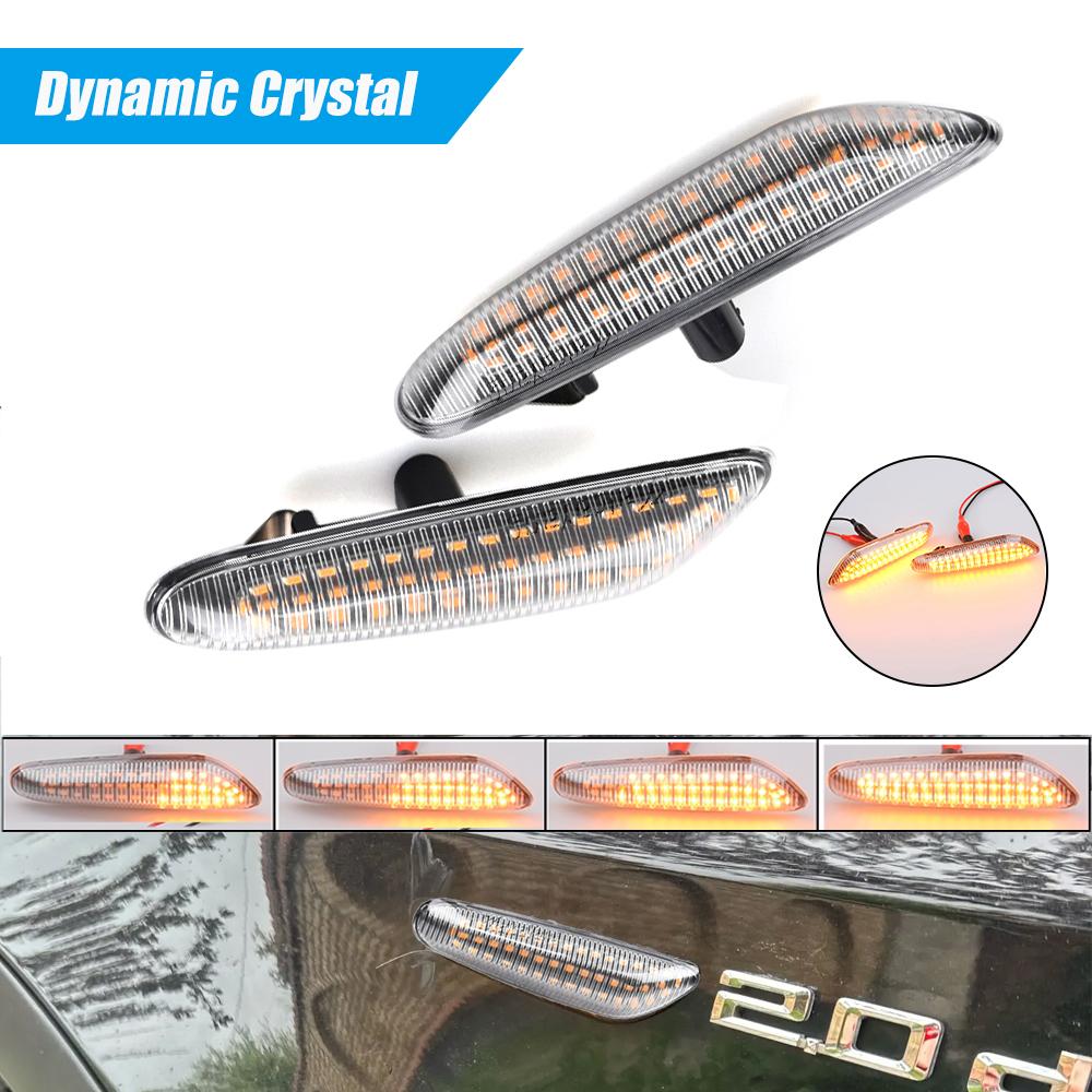 Upgrade Dynamic LED Fender Light Side Marker for BMW 1 3 5 Serie E46 E60 E61 E81 E82 E87 E88 E90 E91 E92 E93 X1 E84 X3 E83 X5