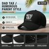 [Dad Tax Baseball Cap] 2024 Funny Unisex Print Polyester Adjustable Breathable Casual Outdoor Sports Hat For Father's Day Gift - Dad Hat, Trucker Hat