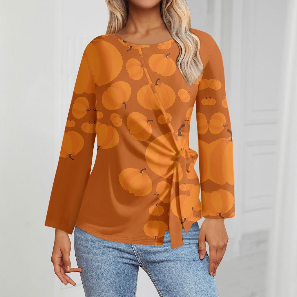 Women's Long Sleeve Tops Summer Asymmetrical T Shirts Slim Fit Casual Tops T Shirts Pullover Halloween Tops T Shirts Summer Tops Short Sleeve Tops