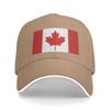 Spring Casual Baseball Cap Flag of Canada Tennis Skate Trucker Hat For Women Unisex Sunscreen  Trendy Baseball Caps