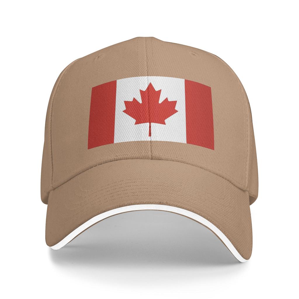 Spring Casual Baseball Cap Flag of Canada Tennis Skate Trucker Hat For Women Unisex Sunscreen  Trendy Baseball Caps