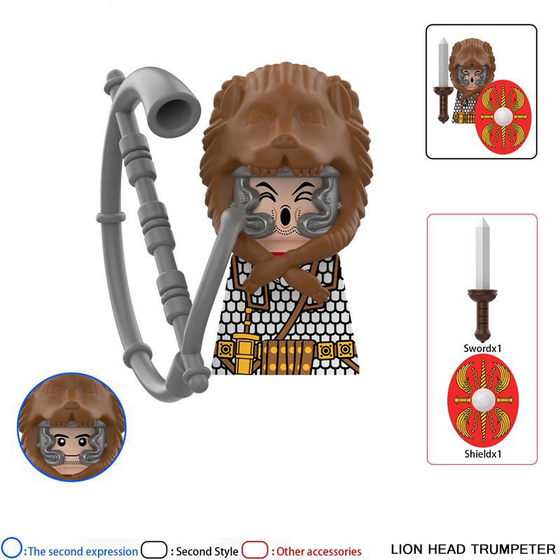 Medieval Dragon Knights Heavy armor Bricks Assemble Action Figures accessories Model