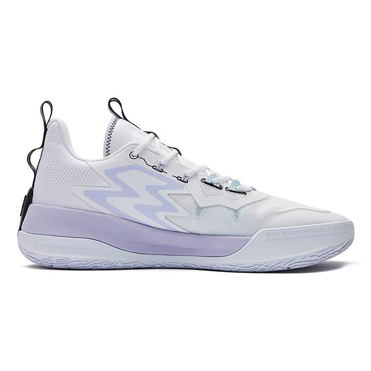 Scarpe da Basket Performance 361 Big3 3.0 Ice Blade Ammortizzazione Basse Unisex Bianco Blu 572221107-3