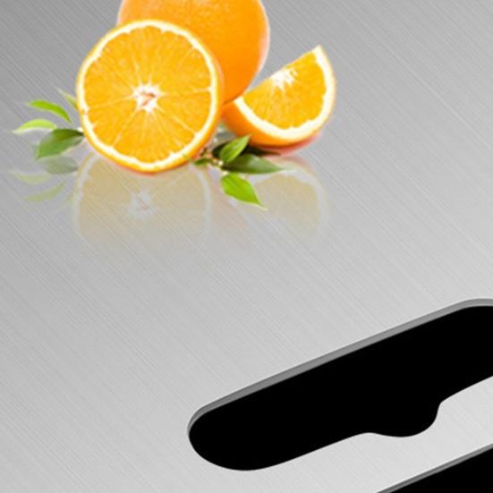 Stainless Steel Cutting Board Double Sided Chopping Board for Kitchen Easy Grip Handle Large Versatile Food Prep Board for Meat Veggies Fruits