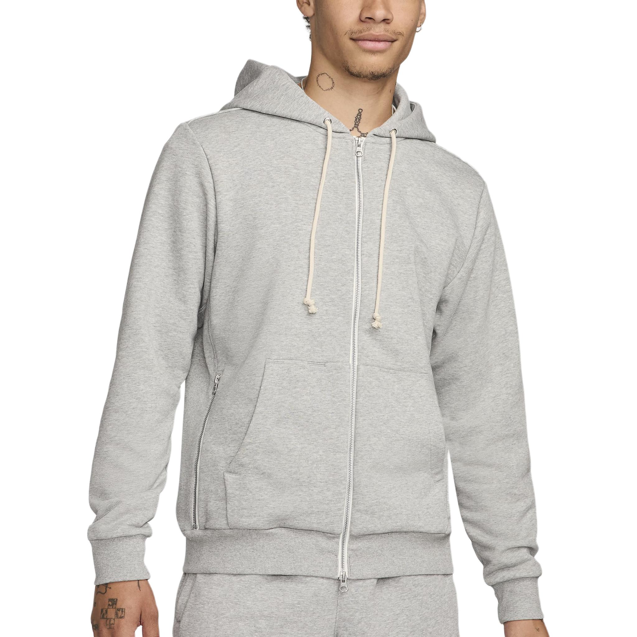 

Nike Standard Issue Solid Soft Comfortable Full Zip Basketball Hoodie Men hoodies Dark-Gray FZ0222-063 M