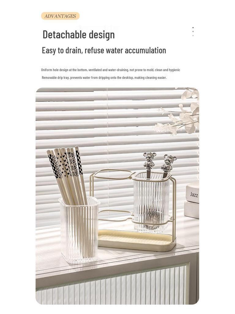 Luxus Wandhalter für Stäbchen & Besteck zum Abtropfen