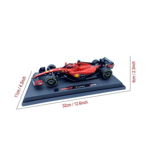 HTLNUZD Bburago 2023 1:18 SF23#16 Alloy Racing Car for Ferrari 1/18 F1 SF23#16 Leclerc Diecast Model Car Display Ornament Collection Gift