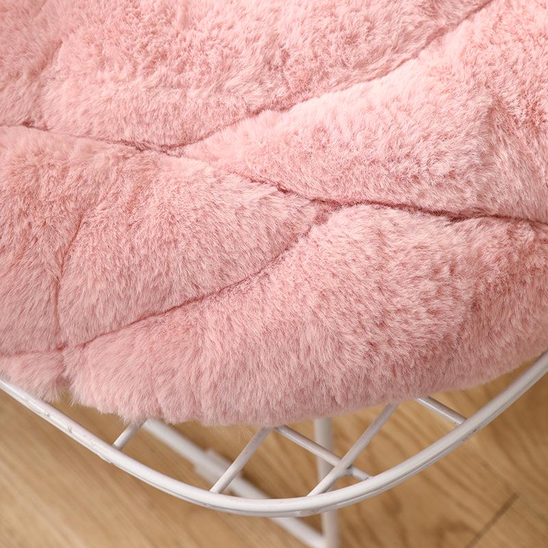 Rose Petal Plush Office Chair Cushion - Comfort for Long Sitting Sessions
