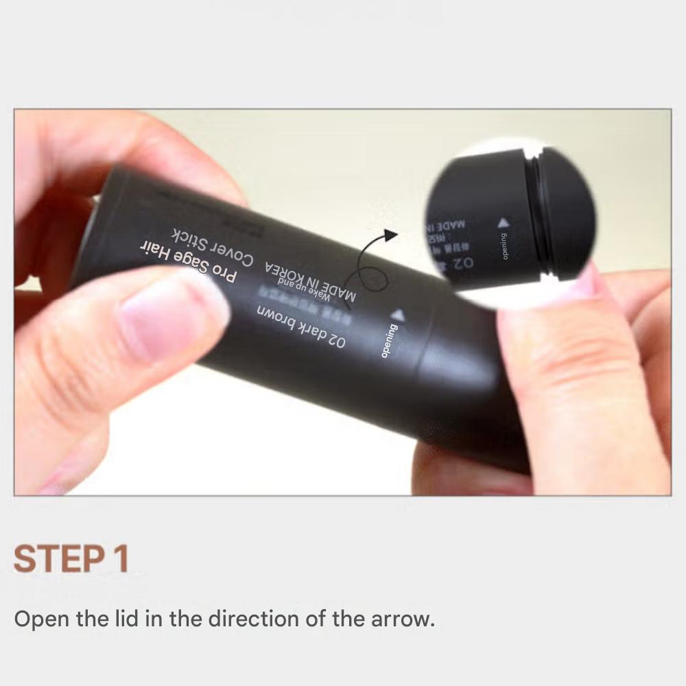 Modamoda Pokrycie siwych włosów Ciemny brąz