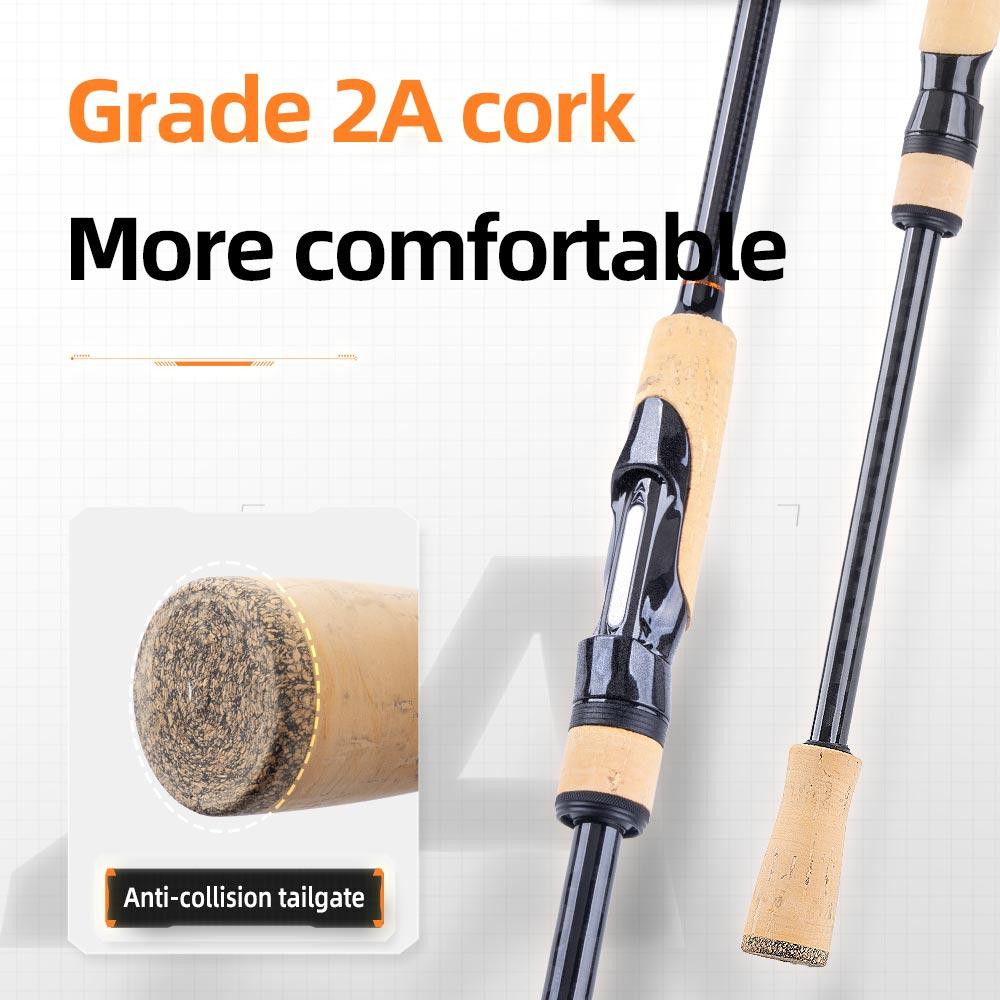 Portable Long-casting Lure Rod Super Fast Action Fishing Rod CORK HANDLE 4 AXIS TORAY CROSS CARBON SPINNING CASTING SEA BOAT BASS CRAPPIE FISHING ROD