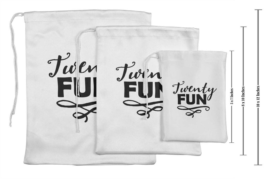 Darling Souvenir Black Number Birthday Custom Party Supplies Favor Bags Gift Pouches 15