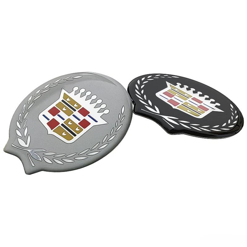 For Cadillac ATS BLS CTS CT4 SLS SRX STS XT4 Escalade Deville DTS 6.2X6.5CM ABS Car Fender Side Sticker Rear Trunk Badge Emblem