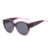 Summer UV Protection Driving Sunglasses Round Frame Retro Fit Over Sunglasses Y2K Black Shades for Women Men