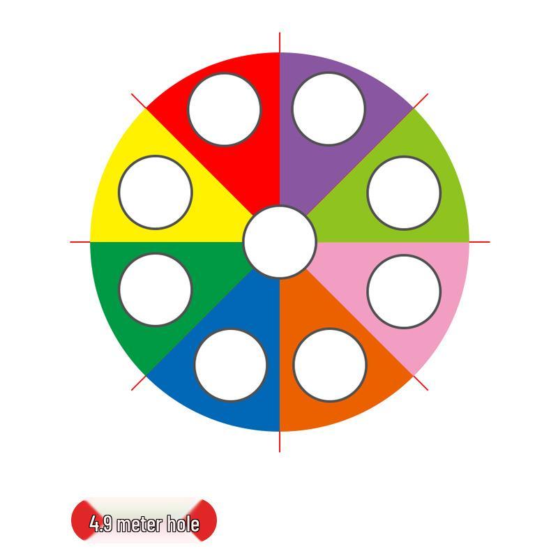 Rainbow Parachute Whack-a-Mole: Early Education Sensory Training for Parent-Child Outdoor Play
