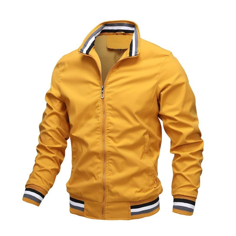 

2025 Spring and Autumn Leisure Brand High Quality Jacket Men s Leisure Sports Solid Color Men s Top 5XL темно-синього кольору