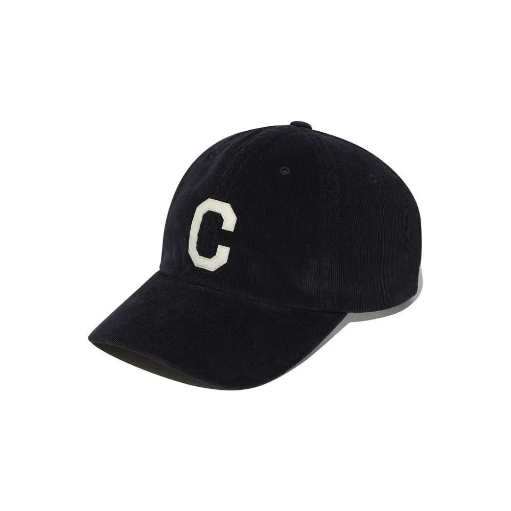 Cozy Fit C-Logo Applique Corduroy Ball Cap Navy CO2504CA02NA 440595 F