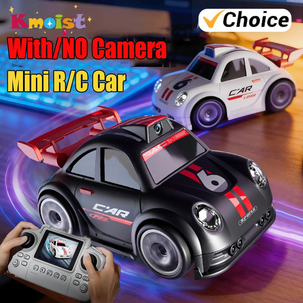 Cartoon Mini Remote Control Car With/No Camera Screen Control Racing Drift Vehicle Toy Electric Music Car Toys For Boys Gifts