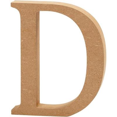 Decorative Object - Creativ - Letter D - MDF 8cm - Thickness 1.5cm - Particle Wood