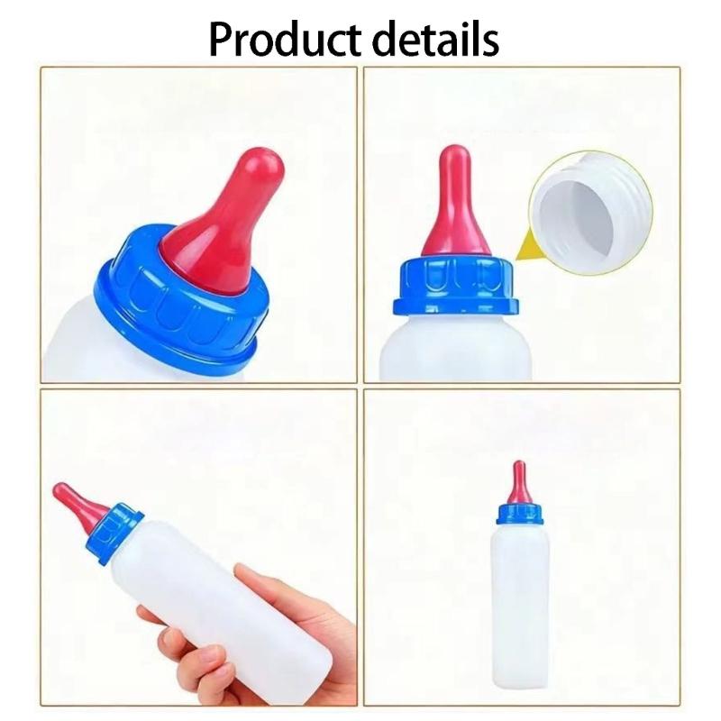 4PCS Baby Animal Feeding Bottle With Ergonomic Designs For Newborns Pet Lamb Piglets Comfortable Grip Milk Bottles