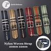 Nylonový řemínek k hodinkám s rychloupínáním 20mm 22mm Řemínek pro vojenské tkaný plátěný látkový náramek pro Omega náhradní sportovní řemínky
