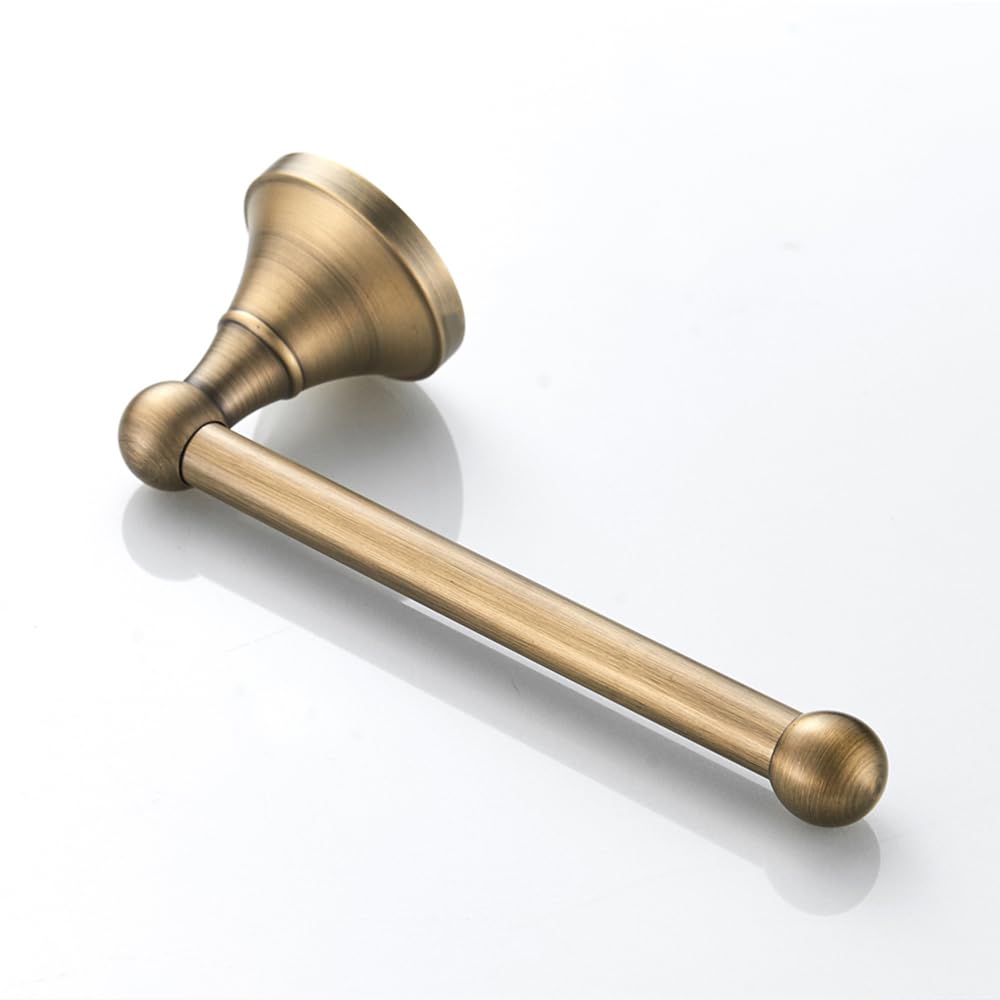 Biutimarden Modern Brass Toilet Roll Holder, Tissue Dispenser, Bathroom Wall Mounted (Brushed Bronze)