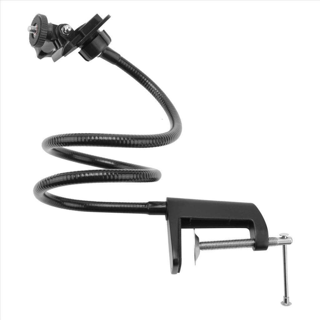 Camera Bracket with Enhanced Desk Jaw Clamp Flexible Gooseneck Stand for Webcam 4K C925E C922X C922