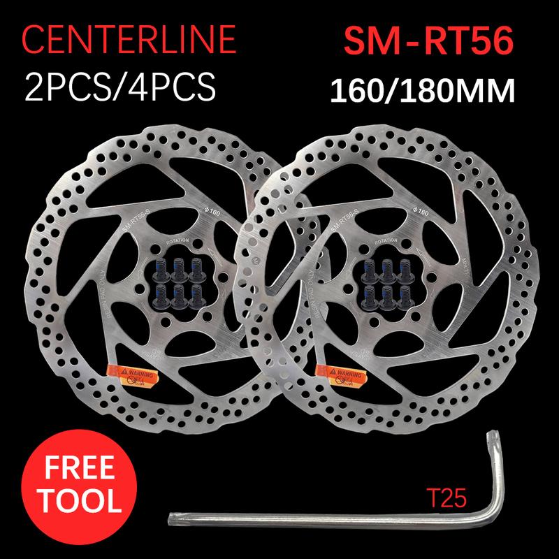 DEORE SM RT56 160MM 180MM 6-bolt brake rotor, suitable for mountain bike disc brake rotor bicycle parts