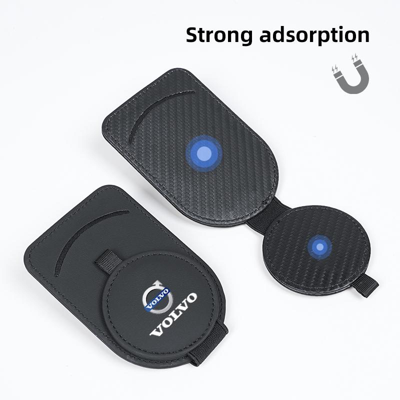 Auto Zonneklep Brilhouders Zonnebril Opberging Kaarthouder Voor Volvo ES90 EC40 EX40 EM90 XC90 V90 V60 XC60 V40 S80 S60 S90 C40 XC