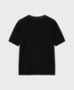 NOIRER Pleated Semi-Overfit Half T-Shirt (Black)