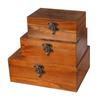 Storage Box Jewelry Sundries Vintage Wood Color 1pc