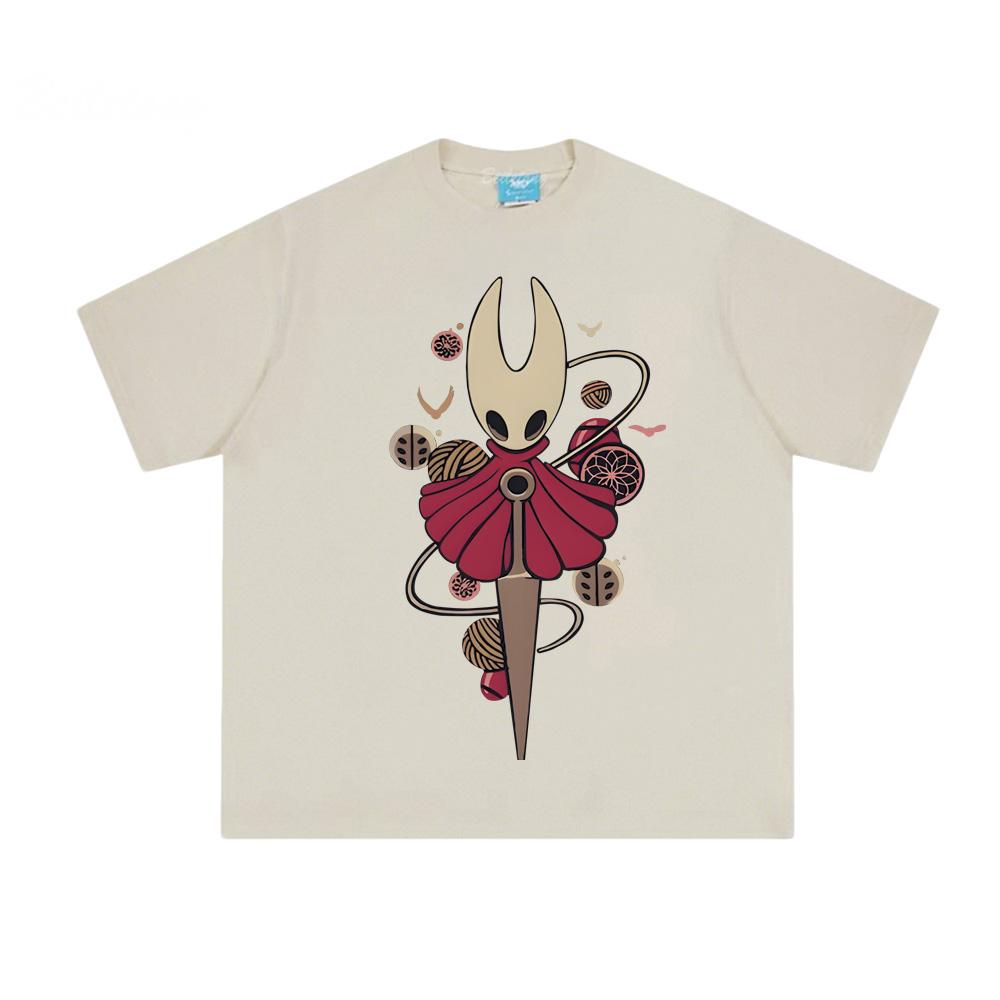 Hollow Knight Silksong Tee Indie Gamer Team Cherry Merch 100% Cotton T Shirts 2026 New Spring and Summer Handsome Fashion Tops