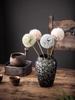 Chinese Vintage Clay Pot Vase Creative Hydroponic Flower Arrangement Living Room Bookcase Dining Table Floral Vase Home Ornament