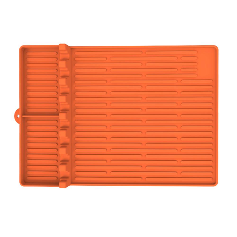3-in-1 Grillwerkzeugmatte Silikon Schutzpad Staubdichtes Reinigungspad Grillplatte Topflappen Ofen Ölauffangschale Outdoor Grillzubehör