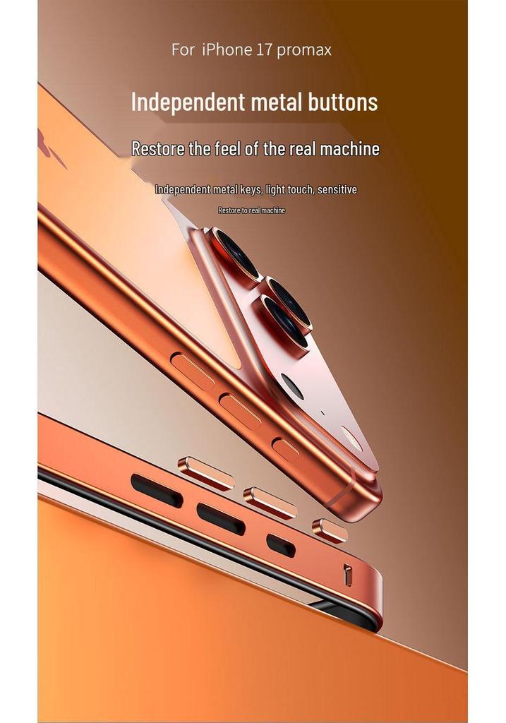 iPhone 16 Pro Max & 15 Plus Aluminum Alloy Metal Frame Case