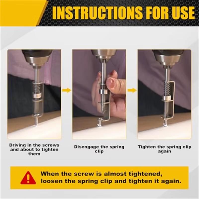 Spring Loaded Screw Holder Bit,Screw Gripper Tool Universal Anti-drop Screwdriver Bit Screws Retaining Holders Clamp Fixing Set