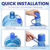3Pcs 5 Gallon Water Jug Cap Reusable Replacement Bottle Lids Spill Water Bottle Caps Silicone Replacement Cap Lids Anti Splash